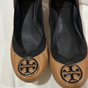 Tory Burch Black and Brown Women's Loafers